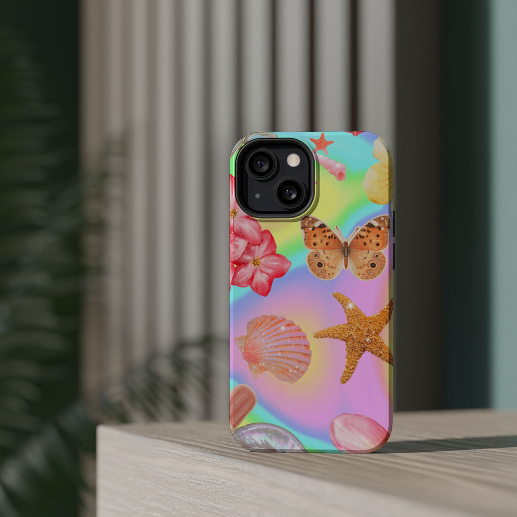 Tropical Seashell Magnetic Impact Resistant Phone Case