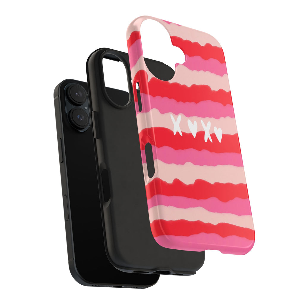 XOXO Stripe Tough Phone Case
