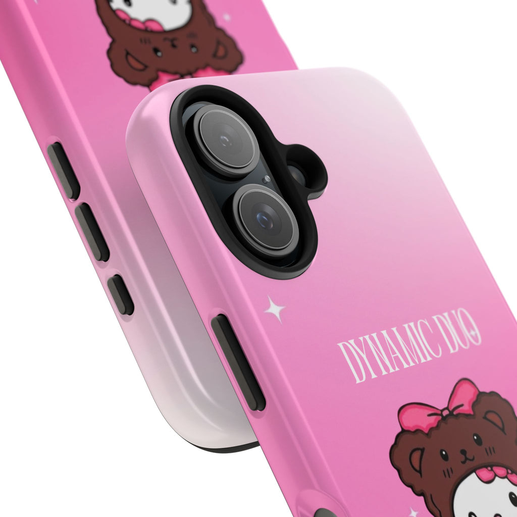 Brown 'Dynamic Duo' Part 2 Cute Bear Tough Phone Case