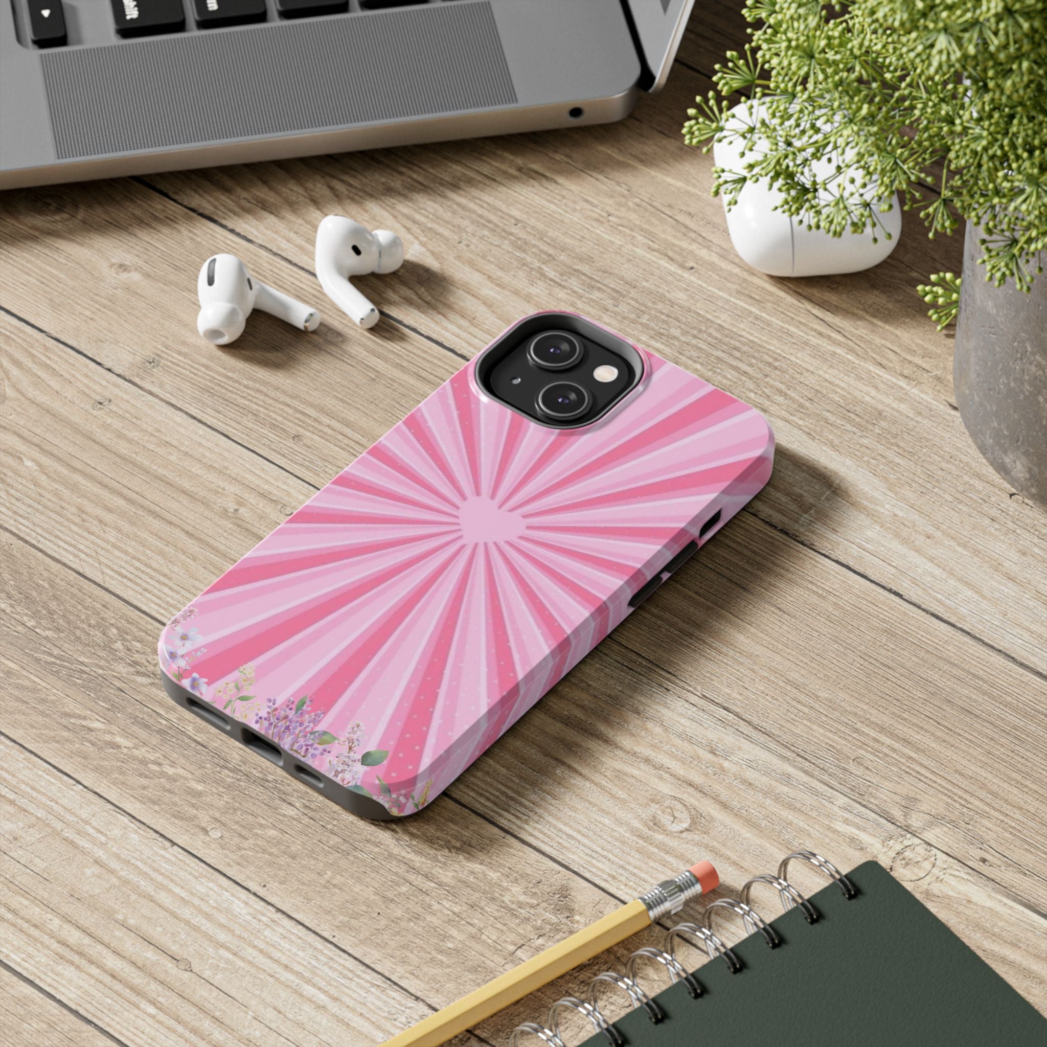 Pink Heartburst Tough Phone Case