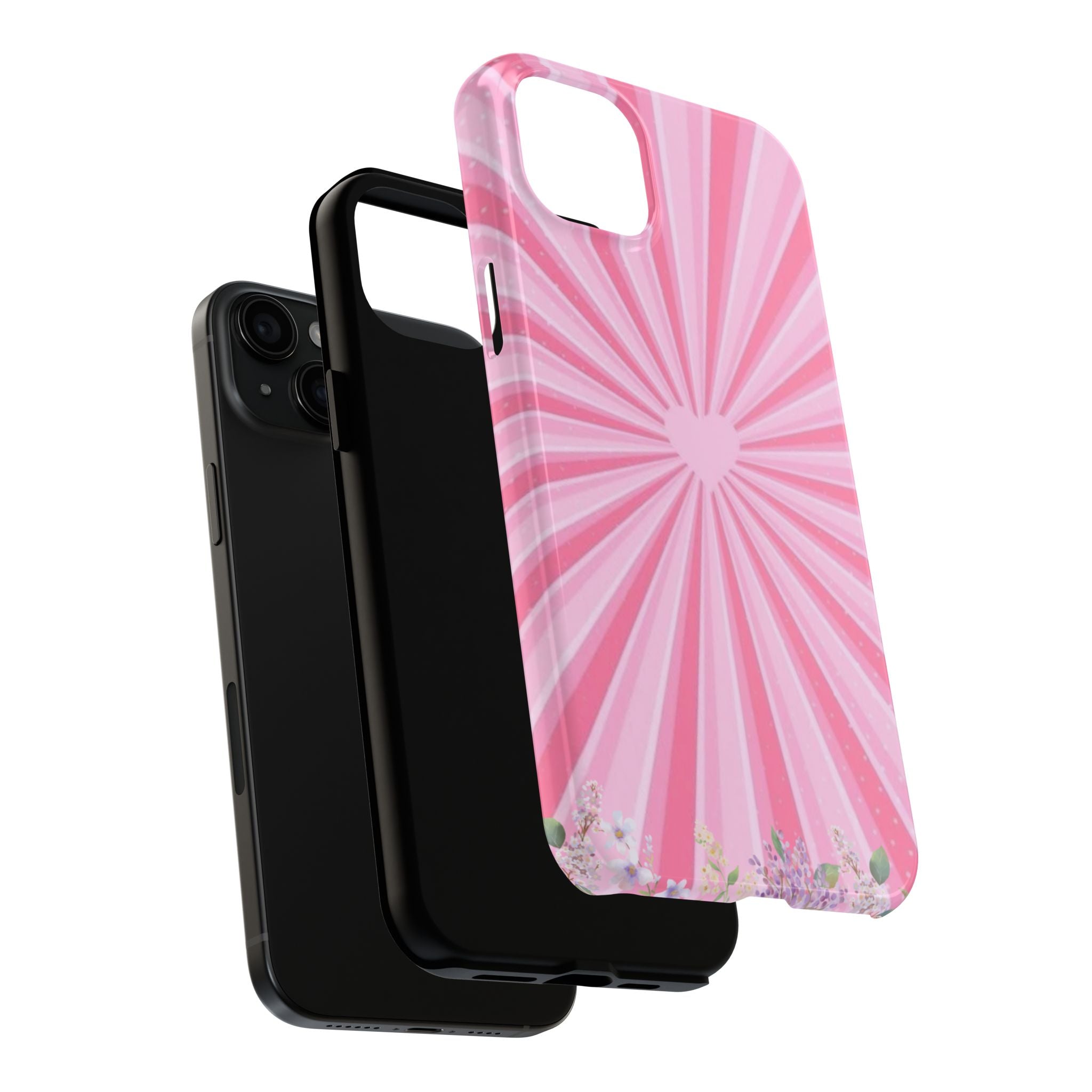 Pink Heartburst Tough Phone Case