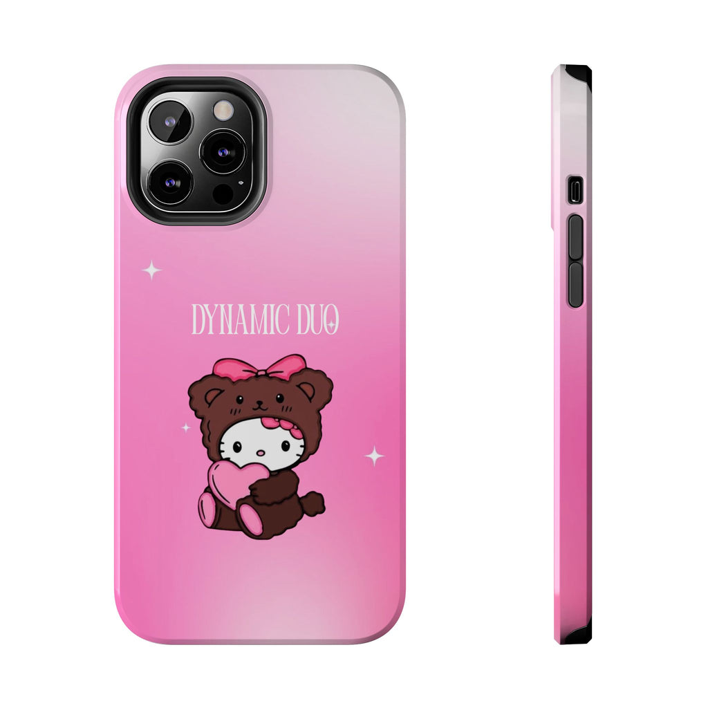 Brown 'Dynamic Duo' Part 2 Cute Bear Tough Phone Case