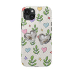 Floral Hearts Tough Phone Case