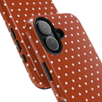 Brown Polka Dot Tough Phone Case