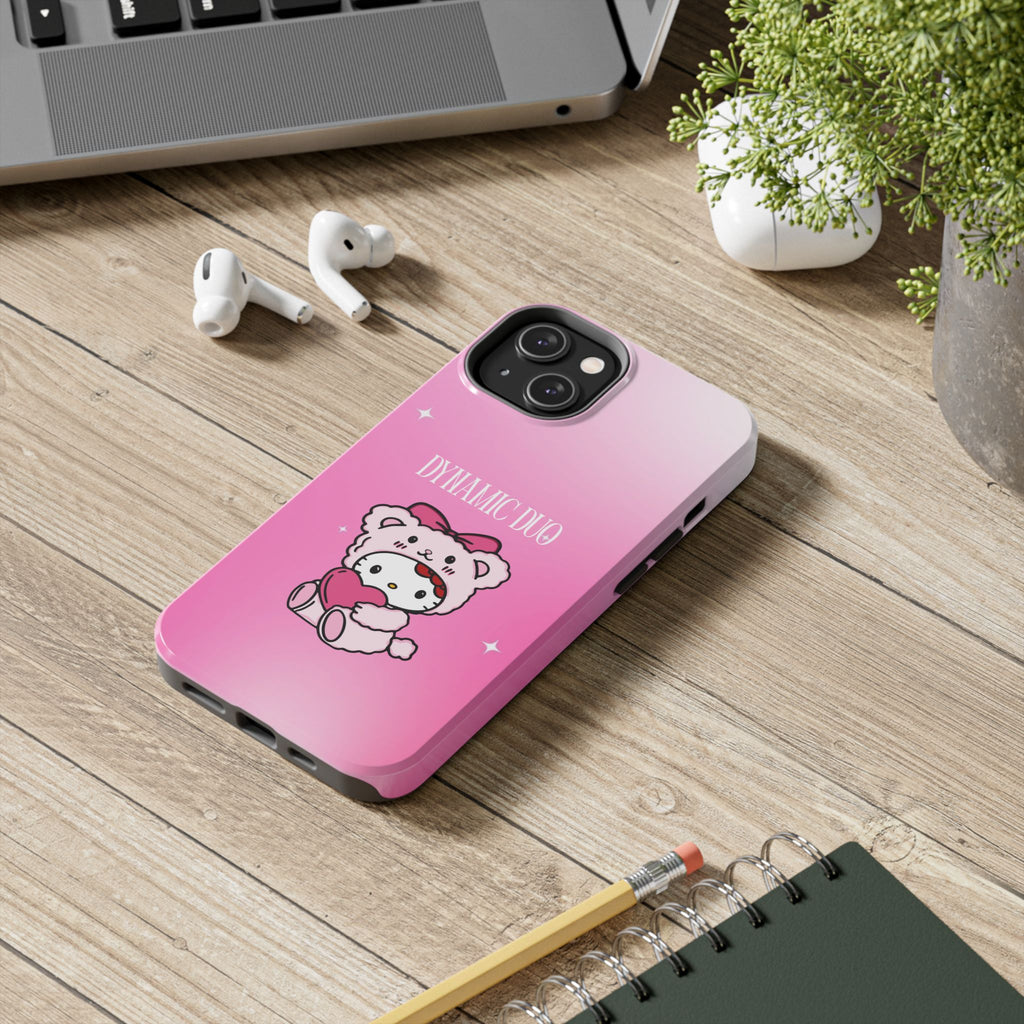 Dynamic Duo Part 1 Pink Bear Tough Phone Case