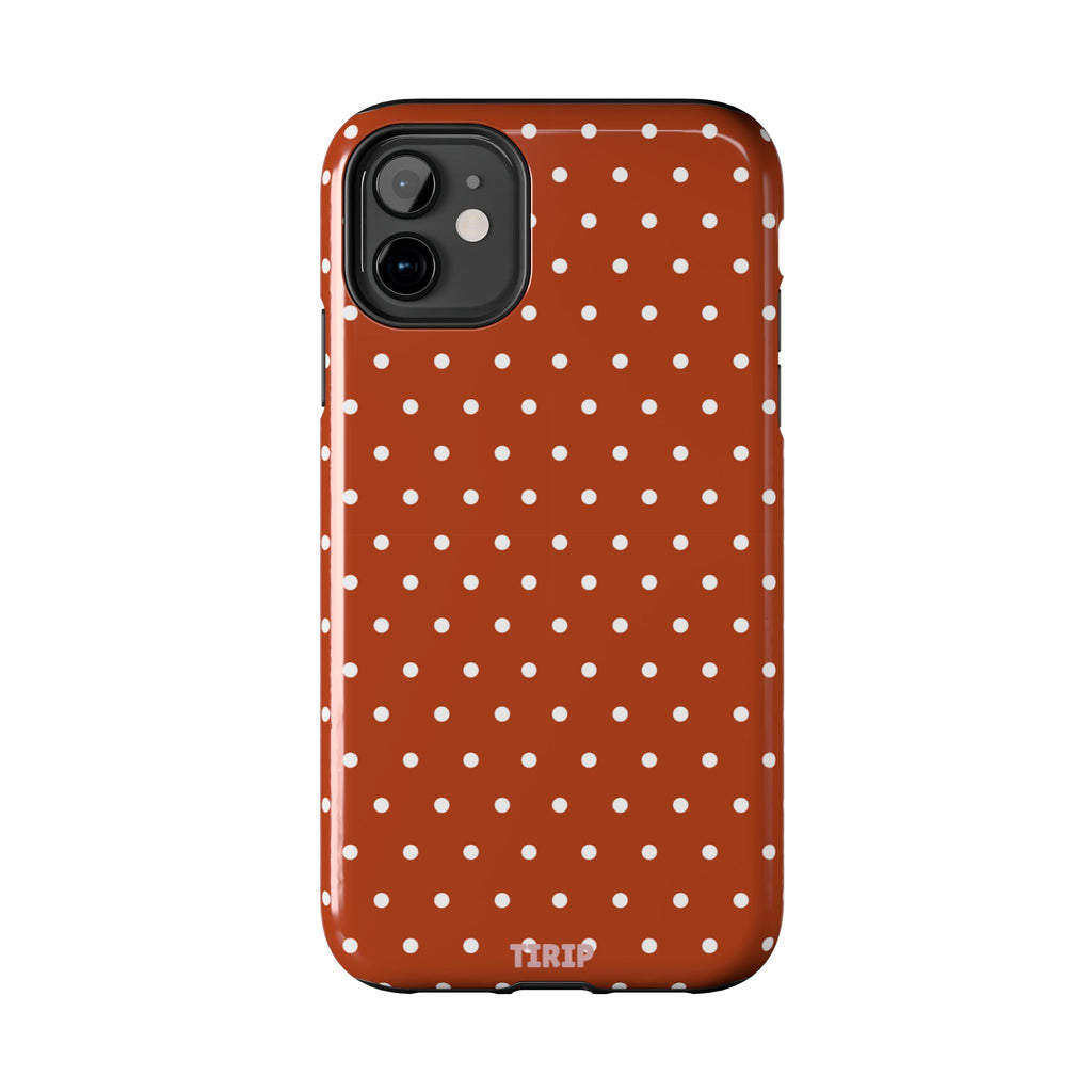 Brown Polka Dot Tough Phone Case