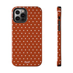 Brown Polka Dot Tough Phone Case