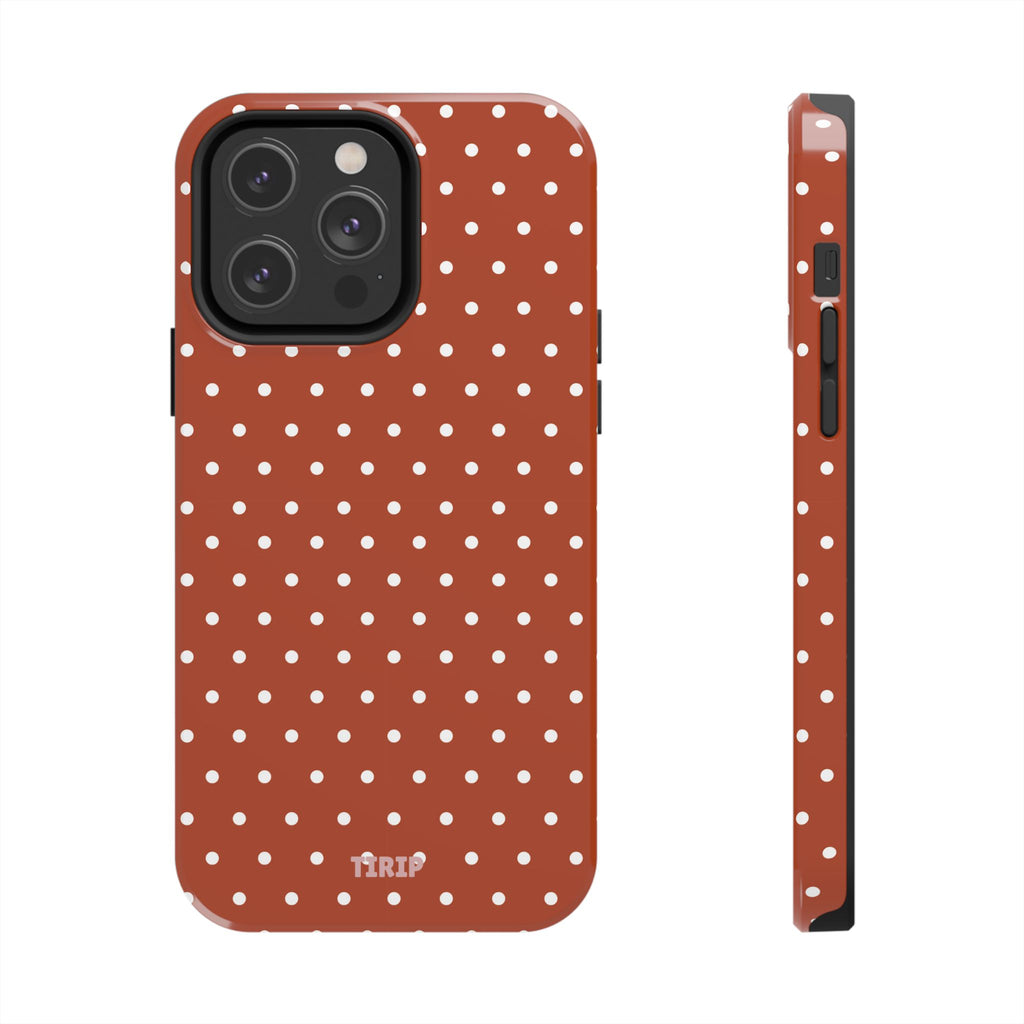 Brown Polka Dot Tough Phone Case