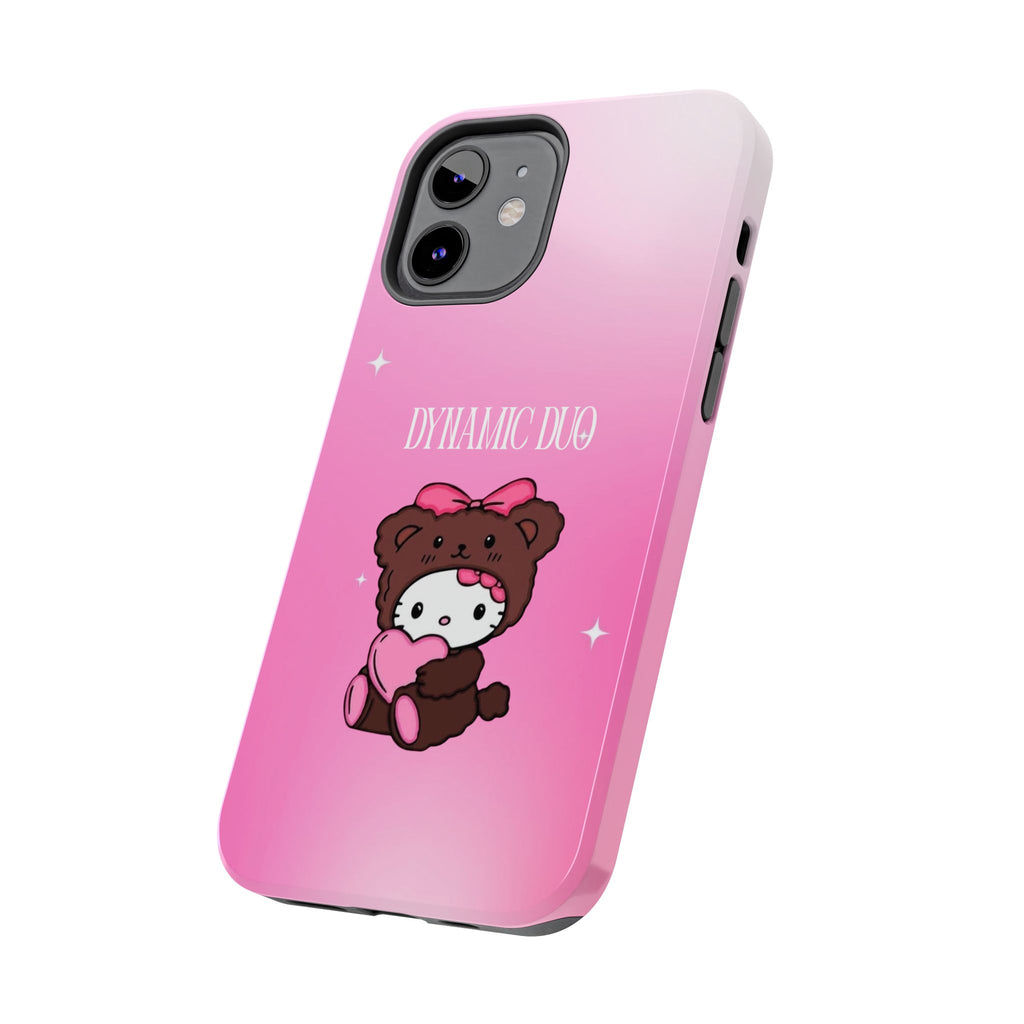 Brown 'Dynamic Duo' Part 2 Cute Bear Tough Phone Case
