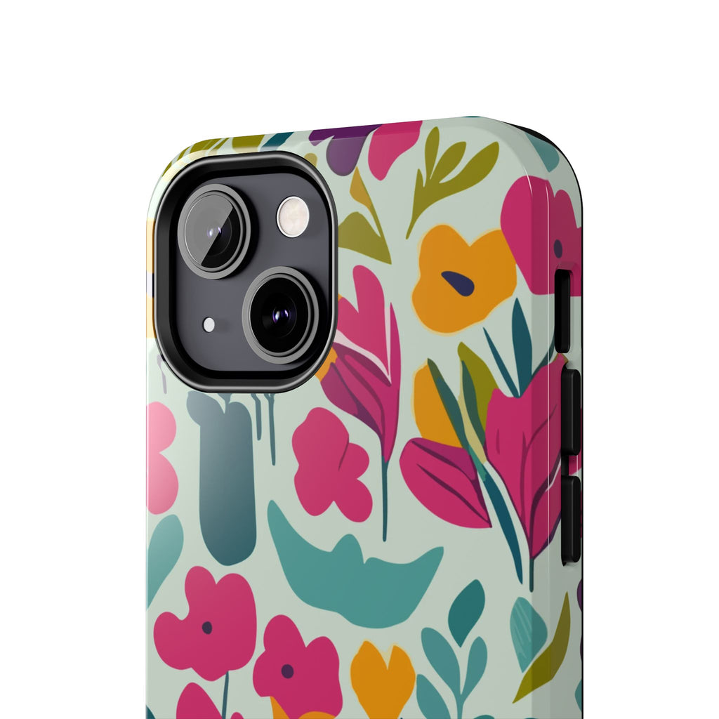 Floral Splash Tough Phone Case