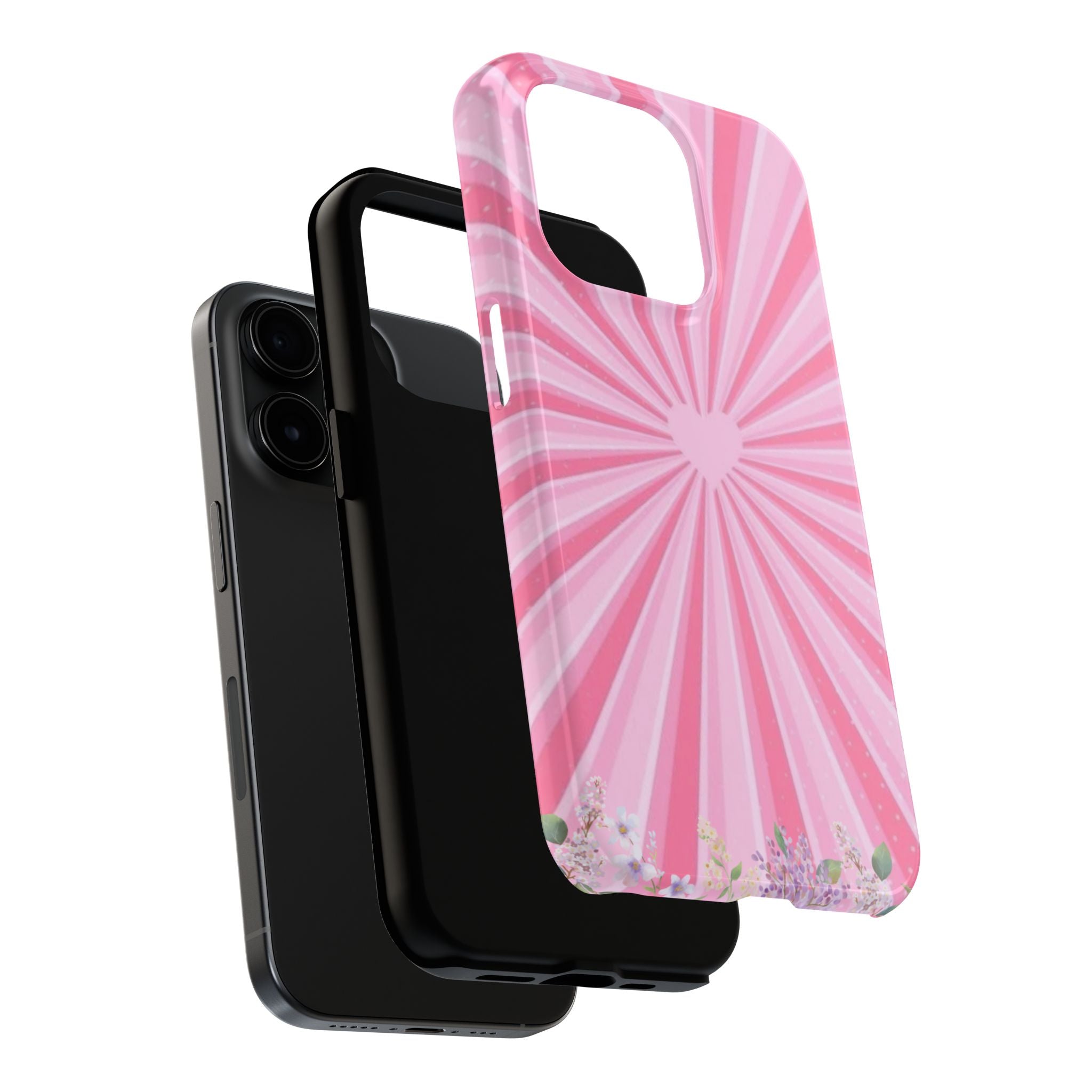 Pink Heartburst Tough Phone Case