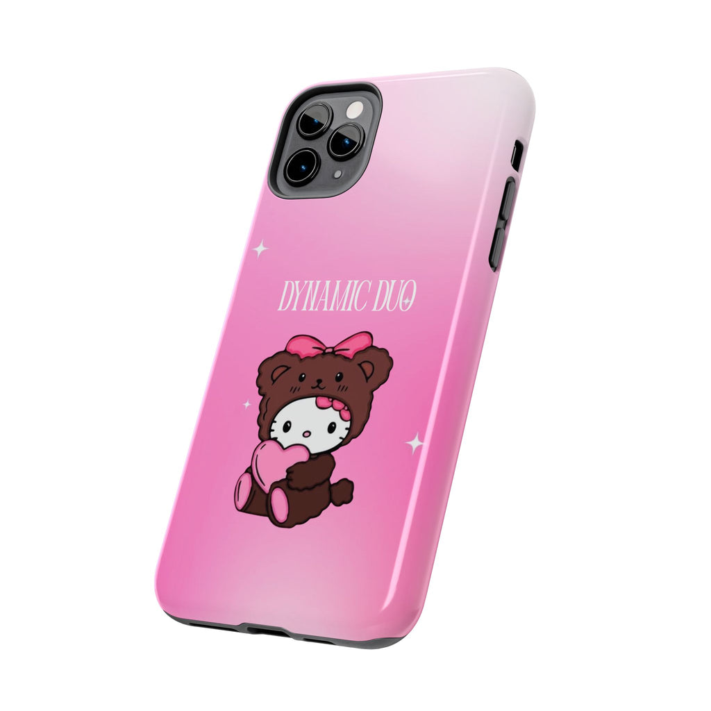 Brown 'Dynamic Duo' Part 2 Cute Bear Tough Phone Case