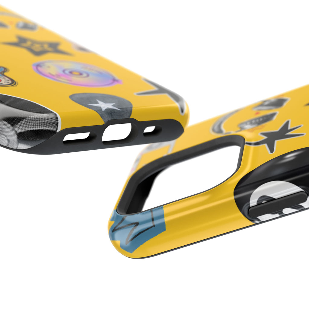 Yellow Music Icons MagSafe Phone Case