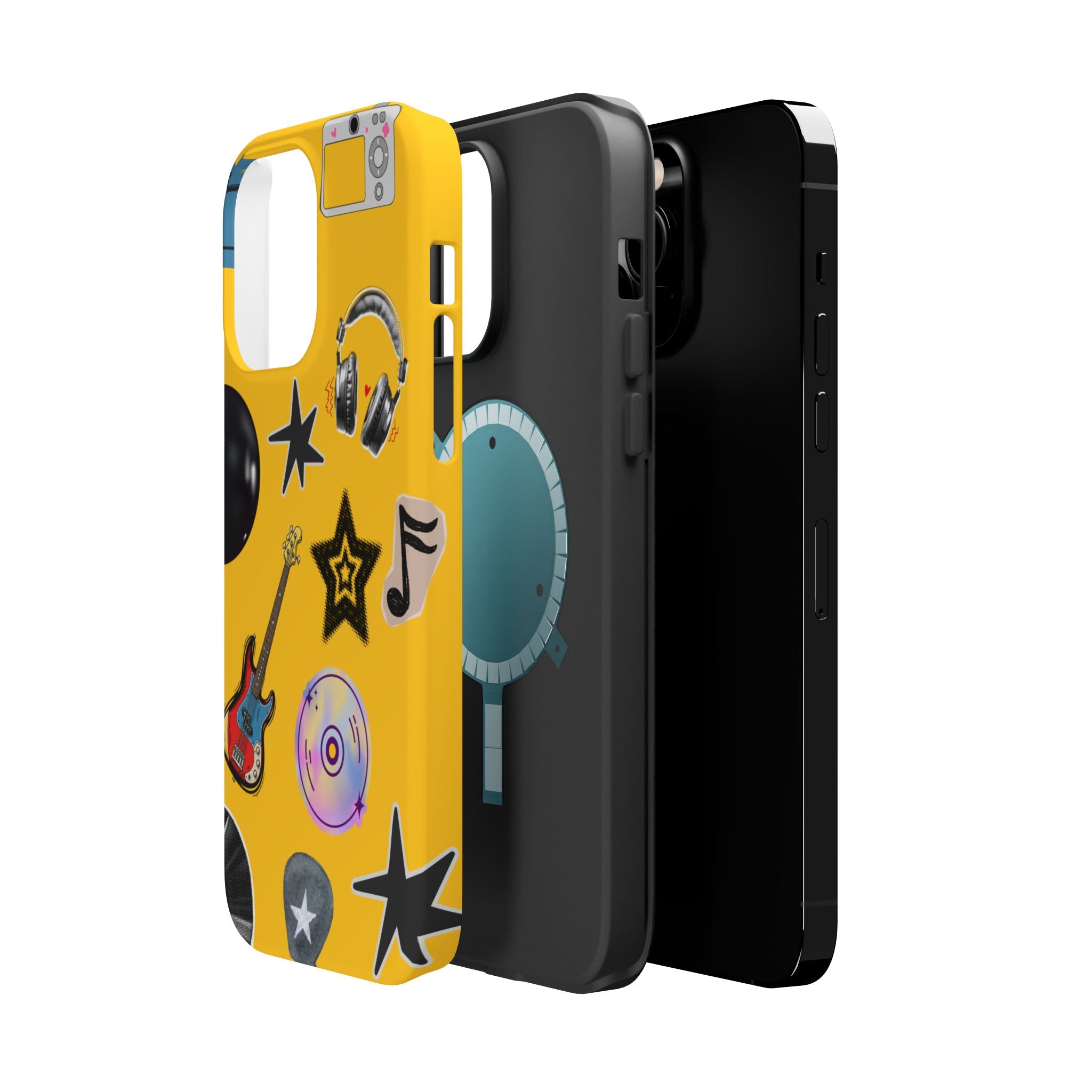 Yellow Music Icons MagSafe Phone Case