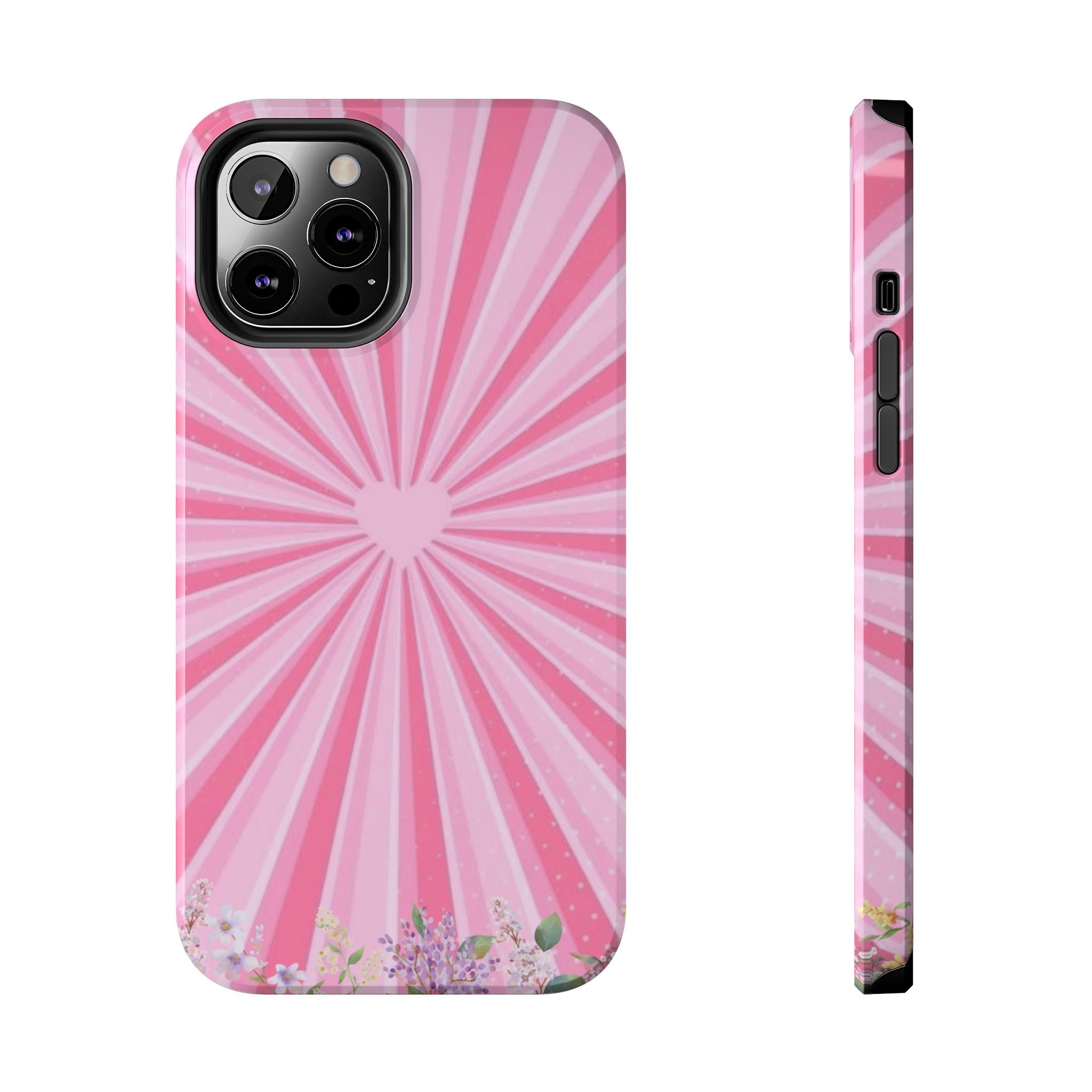 Pink Heartburst Tough Phone Case