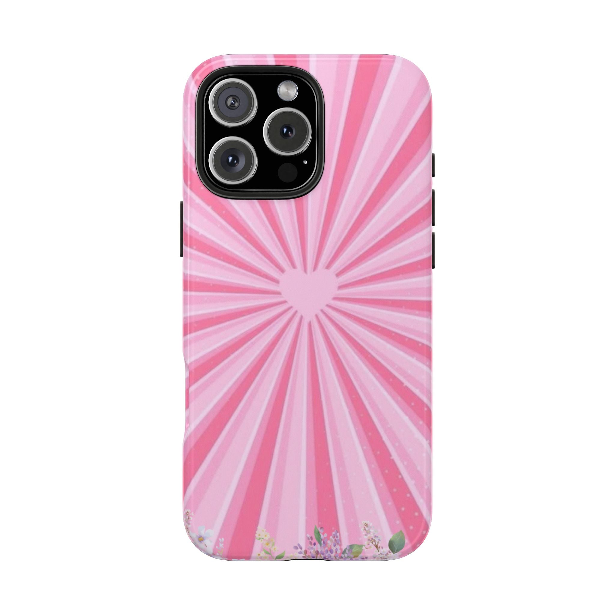 Pink Heartburst Tough Phone Case