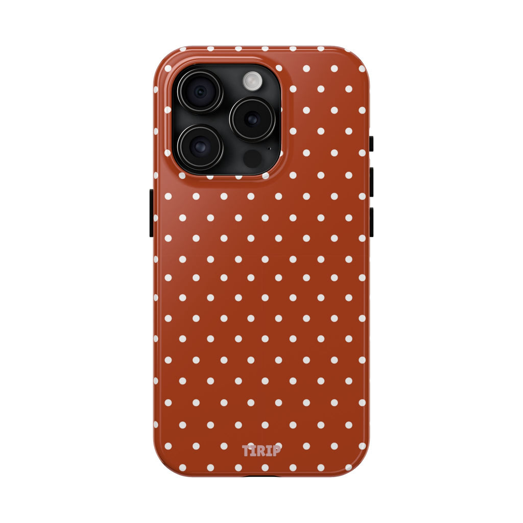 Brown Polka Dot Tough Phone Case