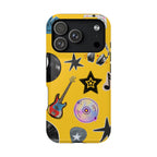 Yellow Music Icons MagSafe Phone Case