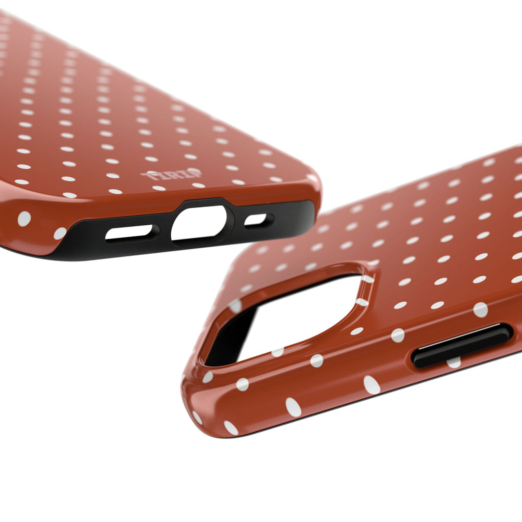 Brown Polka Dot Tough Phone Case