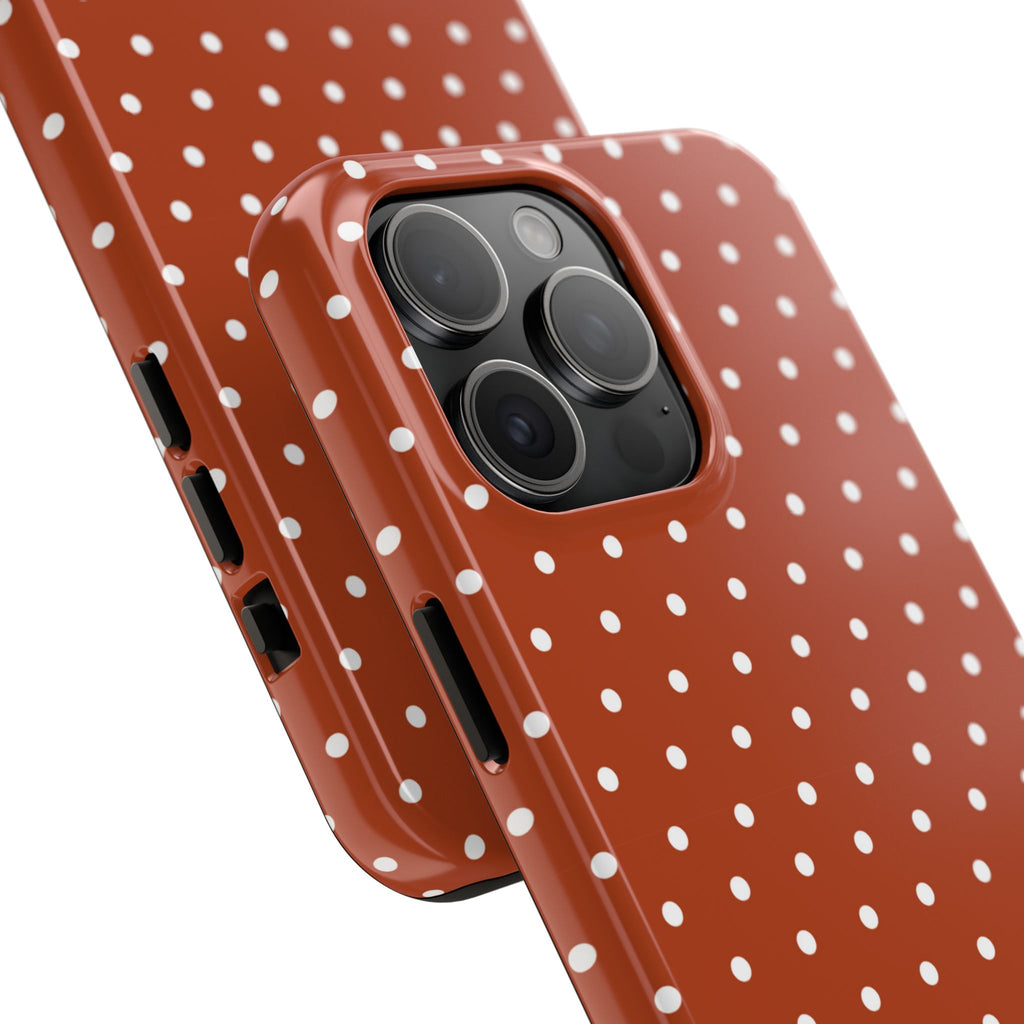 Brown Polka Dot Tough Phone Case