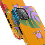 Tropical Floral Crab Tough Phone Case