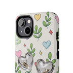 Floral Hearts Tough Phone Case