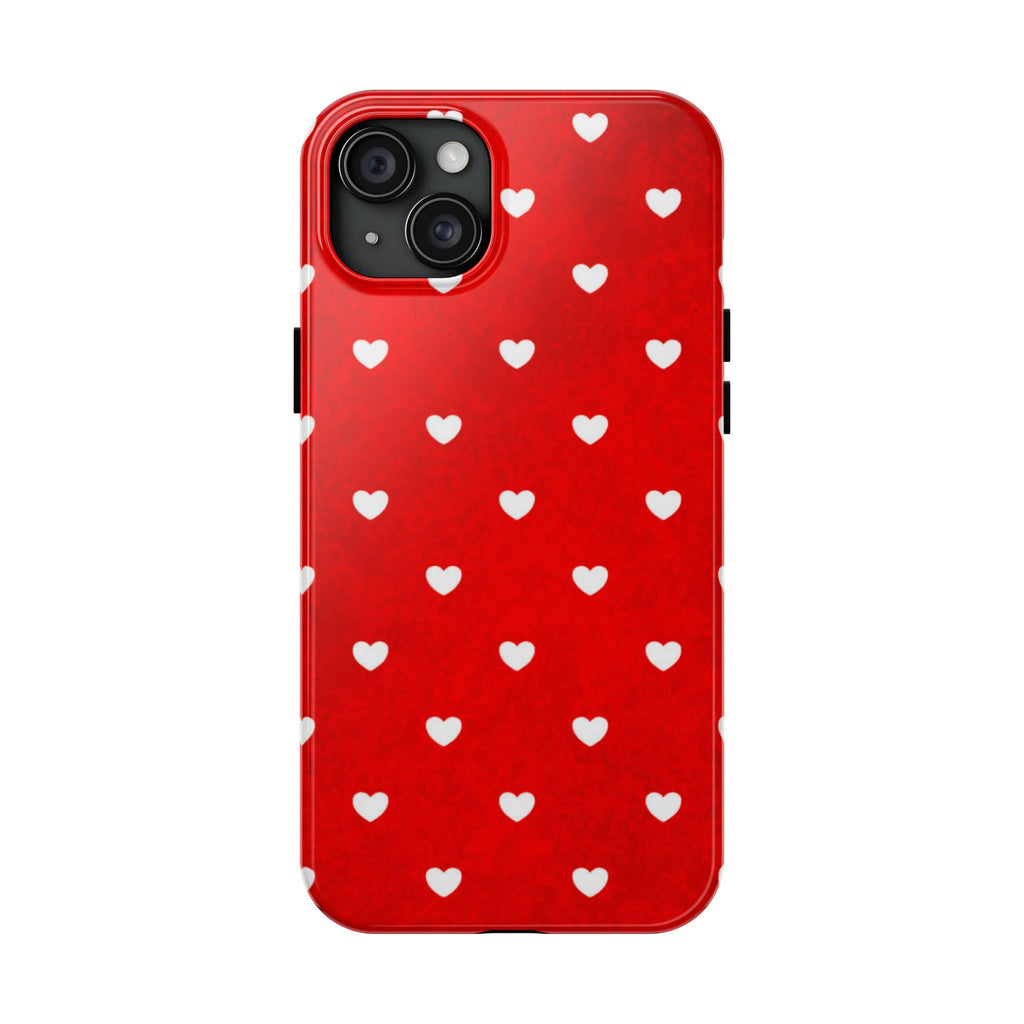 I’m Yours Red Heart Pattern Tough Phone Case