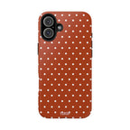Brown Polka Dot Tough Phone Case
