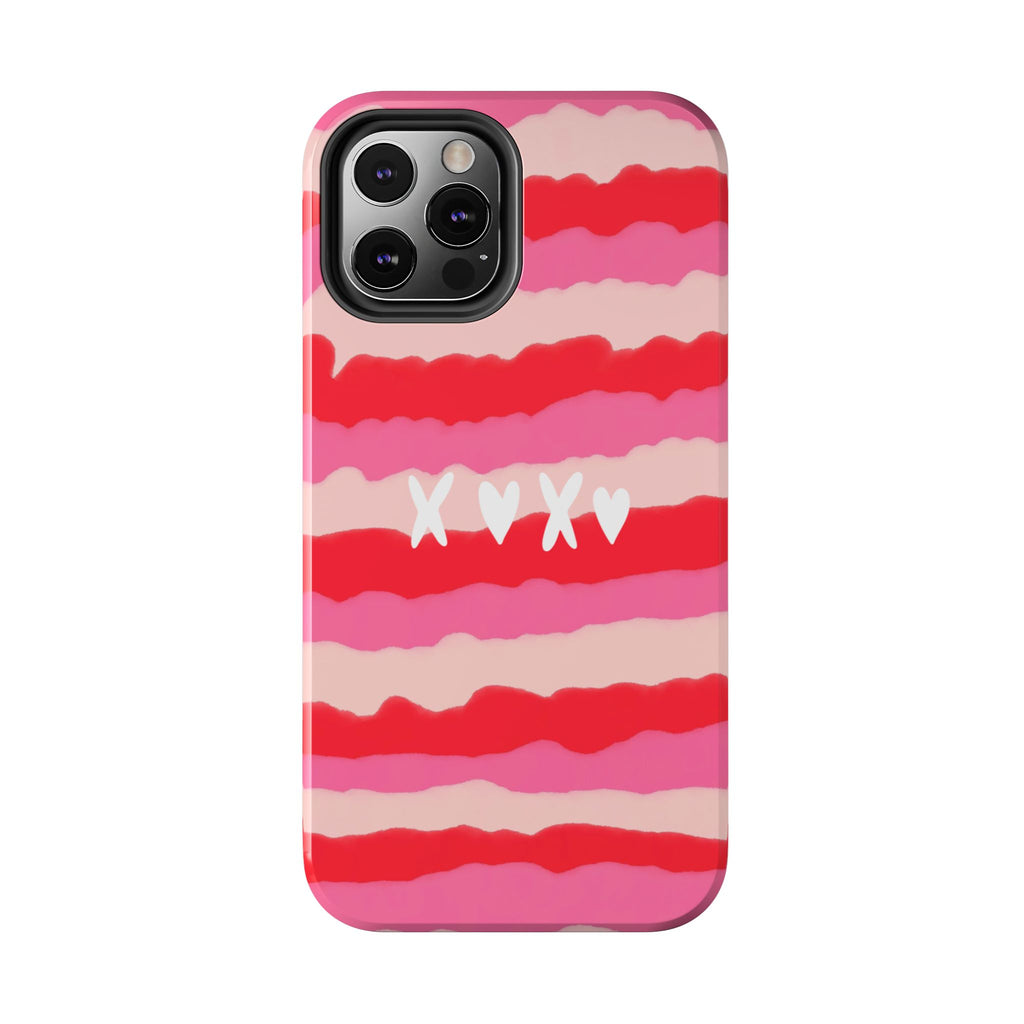 XOXO Stripe Tough Phone Case