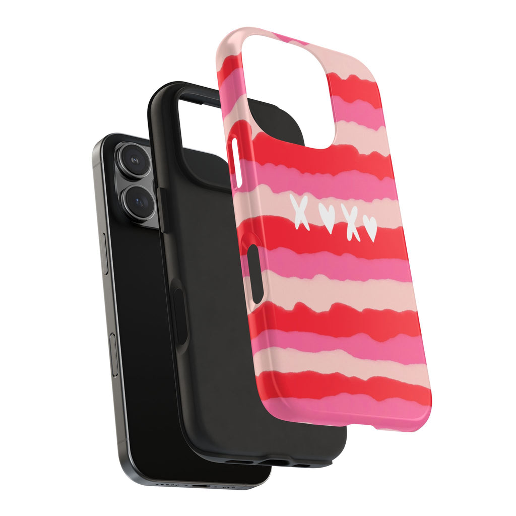 XOXO Stripe Tough Phone Case