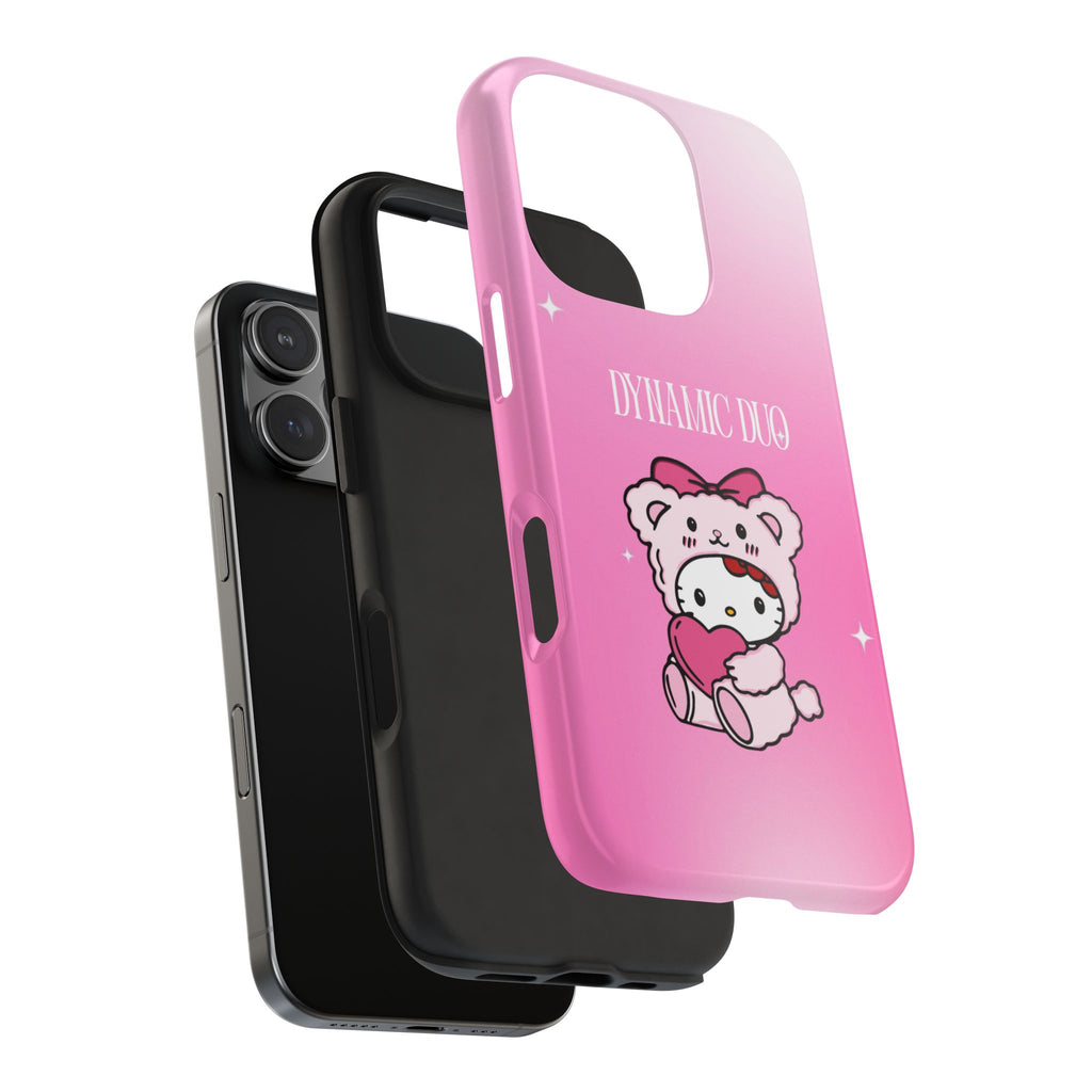 Dynamic Duo Part 1 Pink Bear Tough Phone Case
