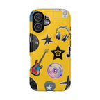 Yellow Music Icons MagSafe Phone Case