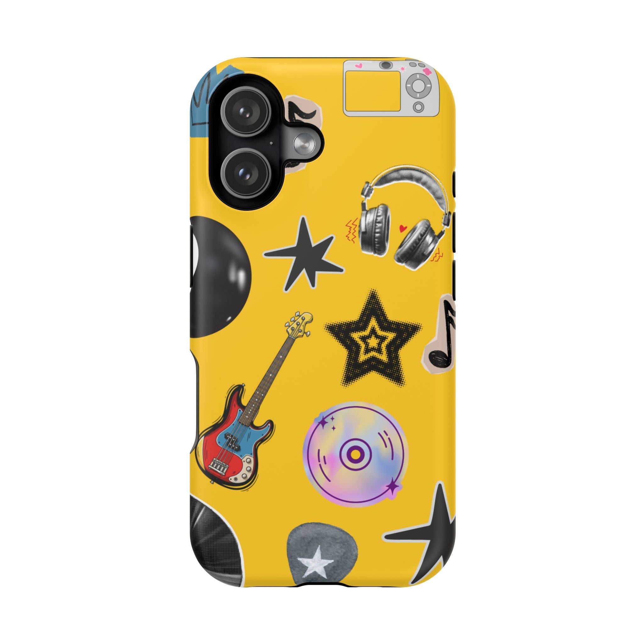 Yellow Music Icons MagSafe Phone Case