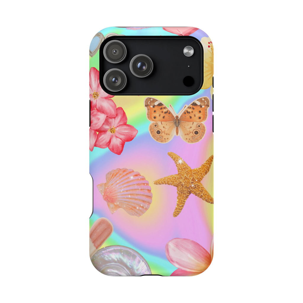 Tropical Seashell Magnetic Impact Resistant Phone Case