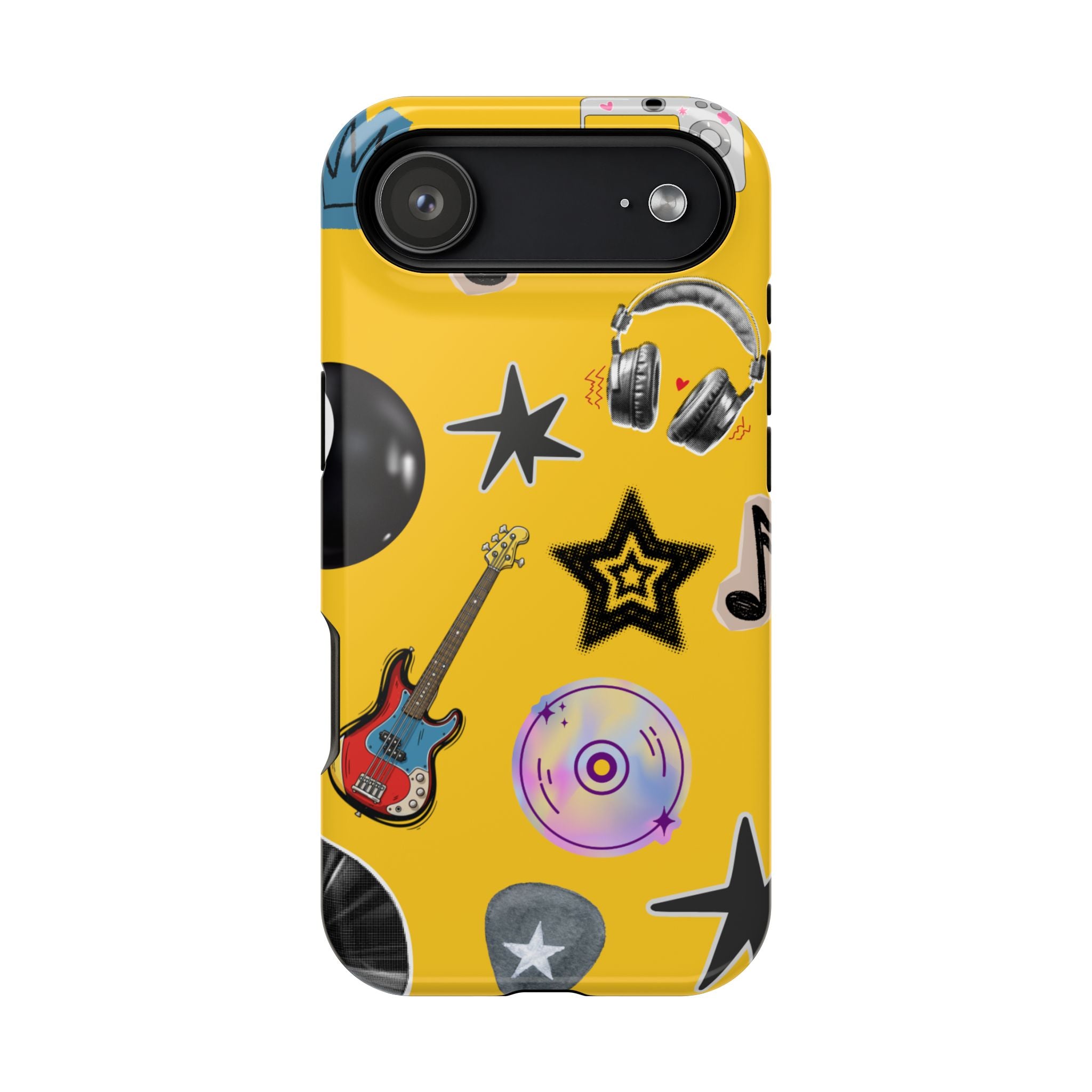 Yellow Music Icons MagSafe Phone Case