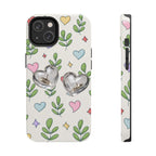 Floral Hearts Tough Phone Case
