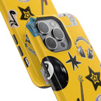 Yellow Music Icons MagSafe Phone Case