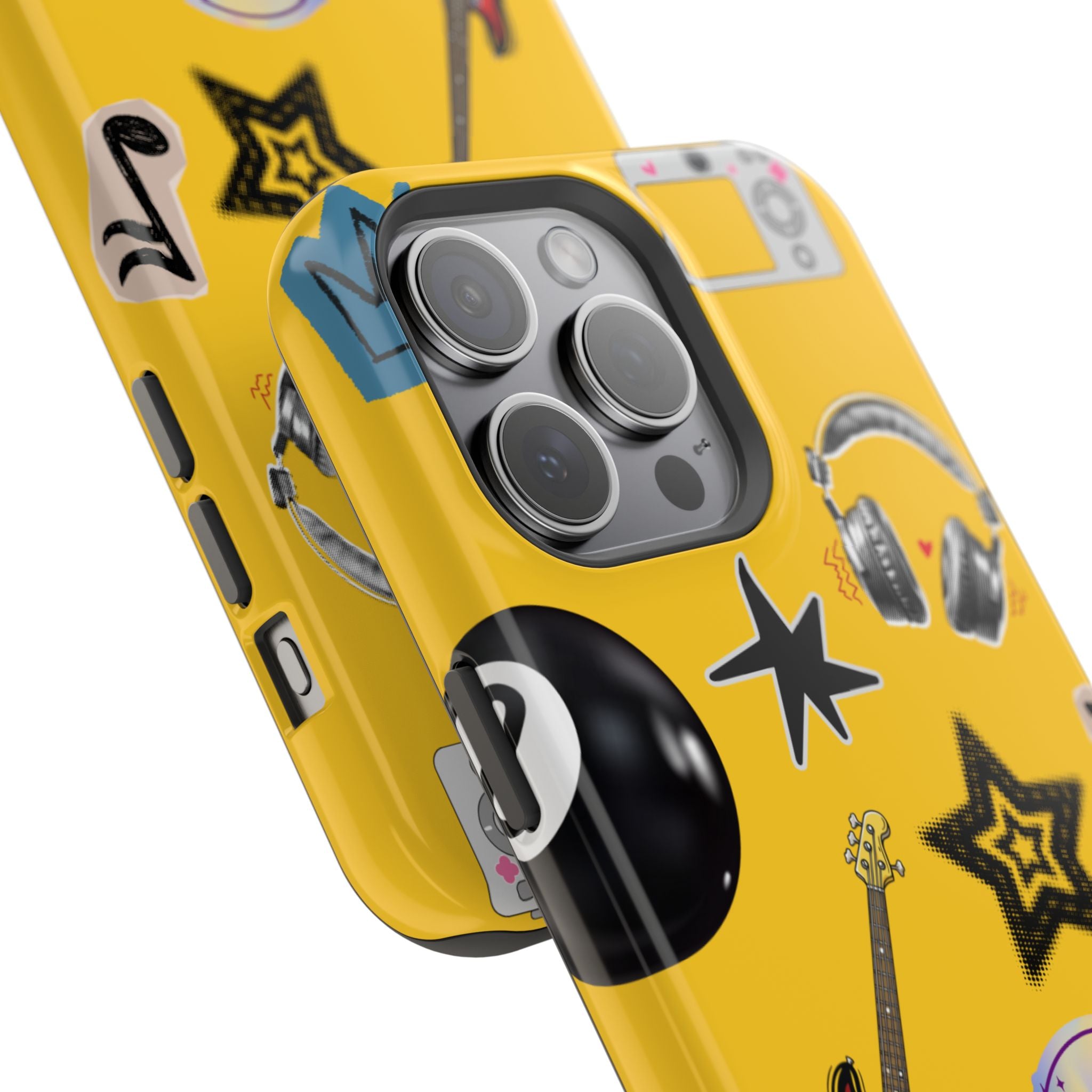 Yellow Music Icons MagSafe Phone Case