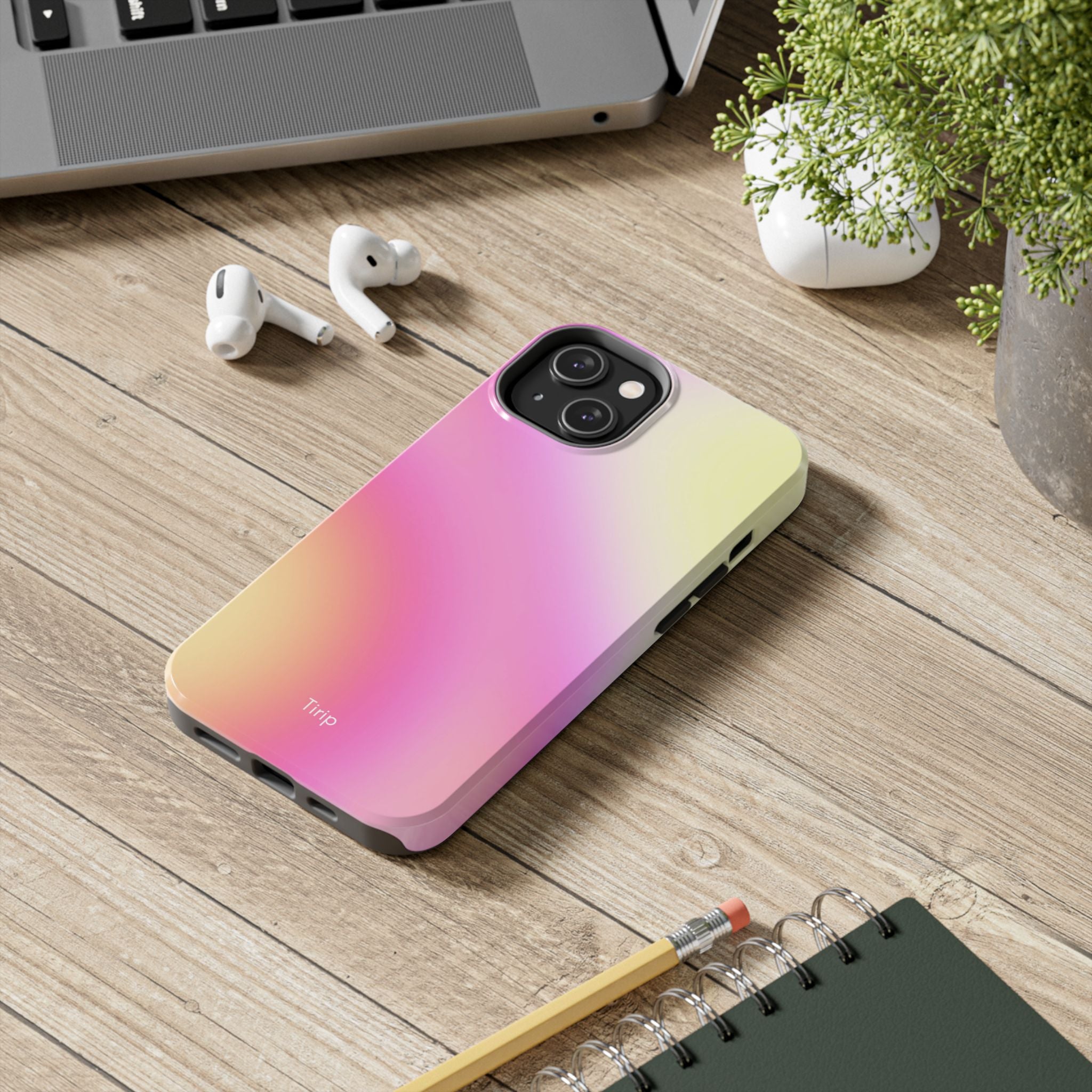 Pink & Yellow Gradient Tough Phone Case