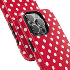 Red & White Polka Dot Tough Phone Cases