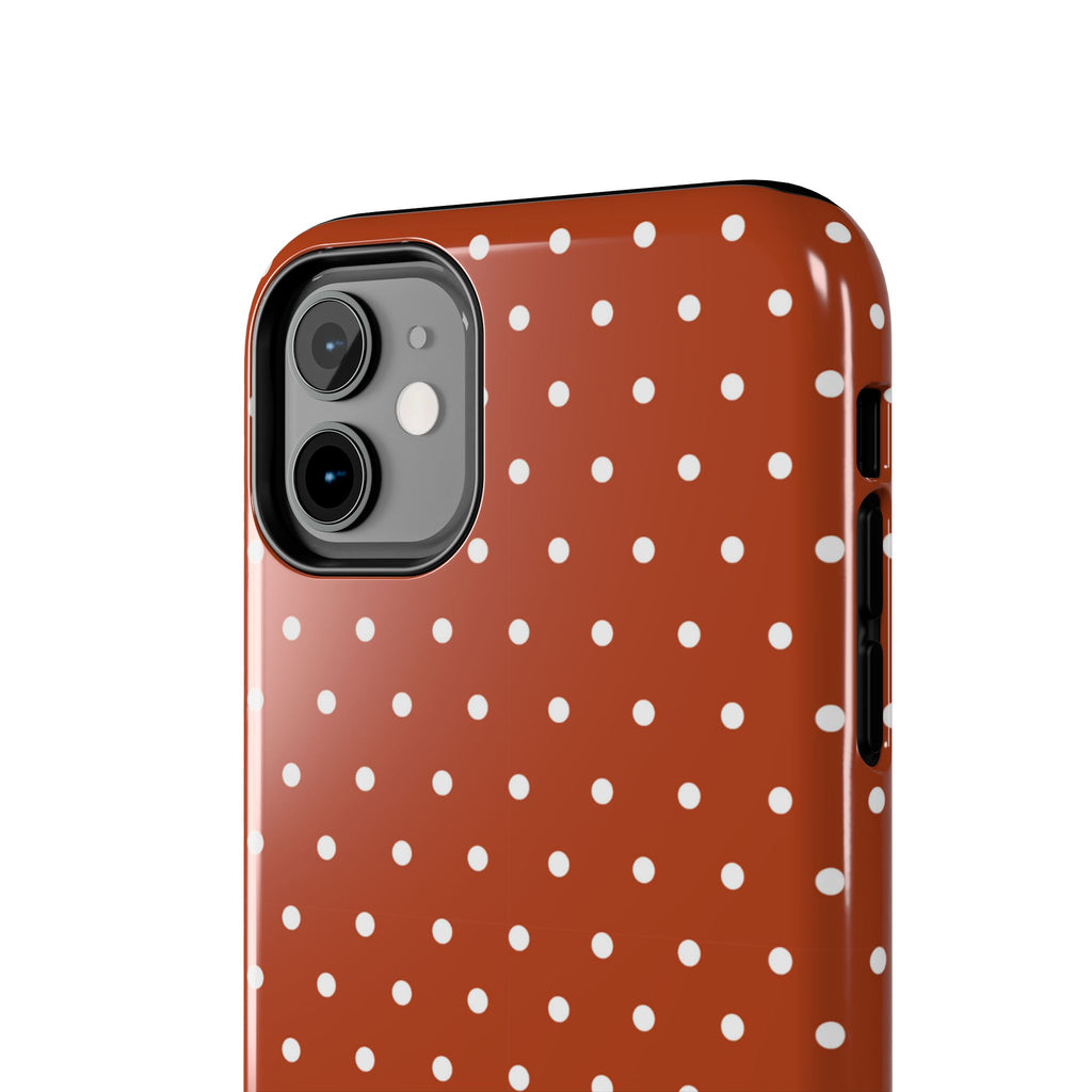 Brown Polka Dot Tough Phone Case