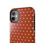 Brown Polka Dot Tough Phone Case
