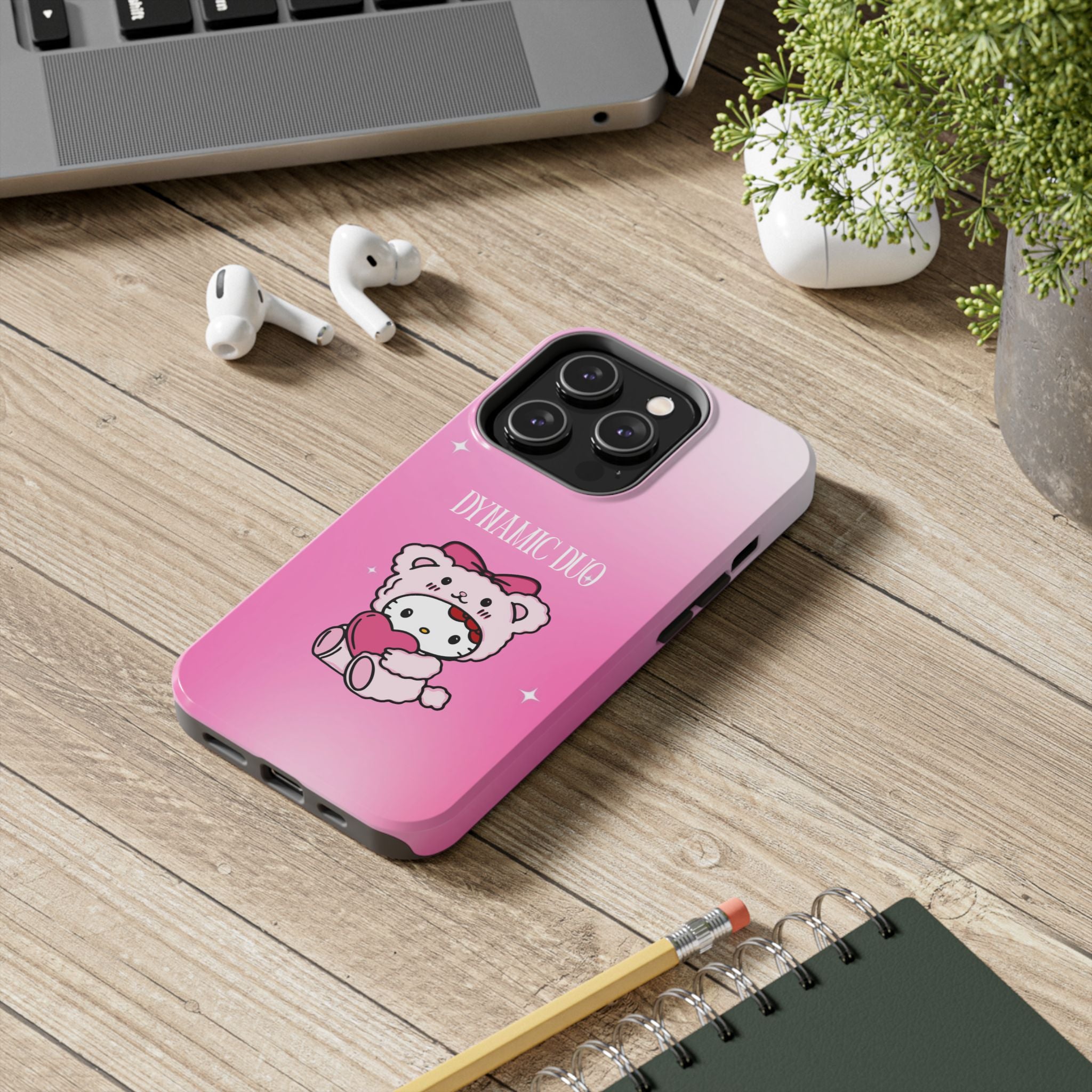 Dynamic Duo Part 1 Pink Bear Tough Phone Case
