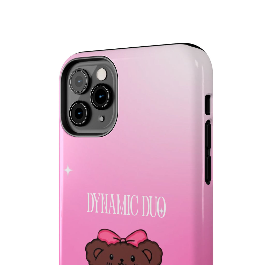 Brown 'Dynamic Duo' Part 2 Cute Bear Tough Phone Case