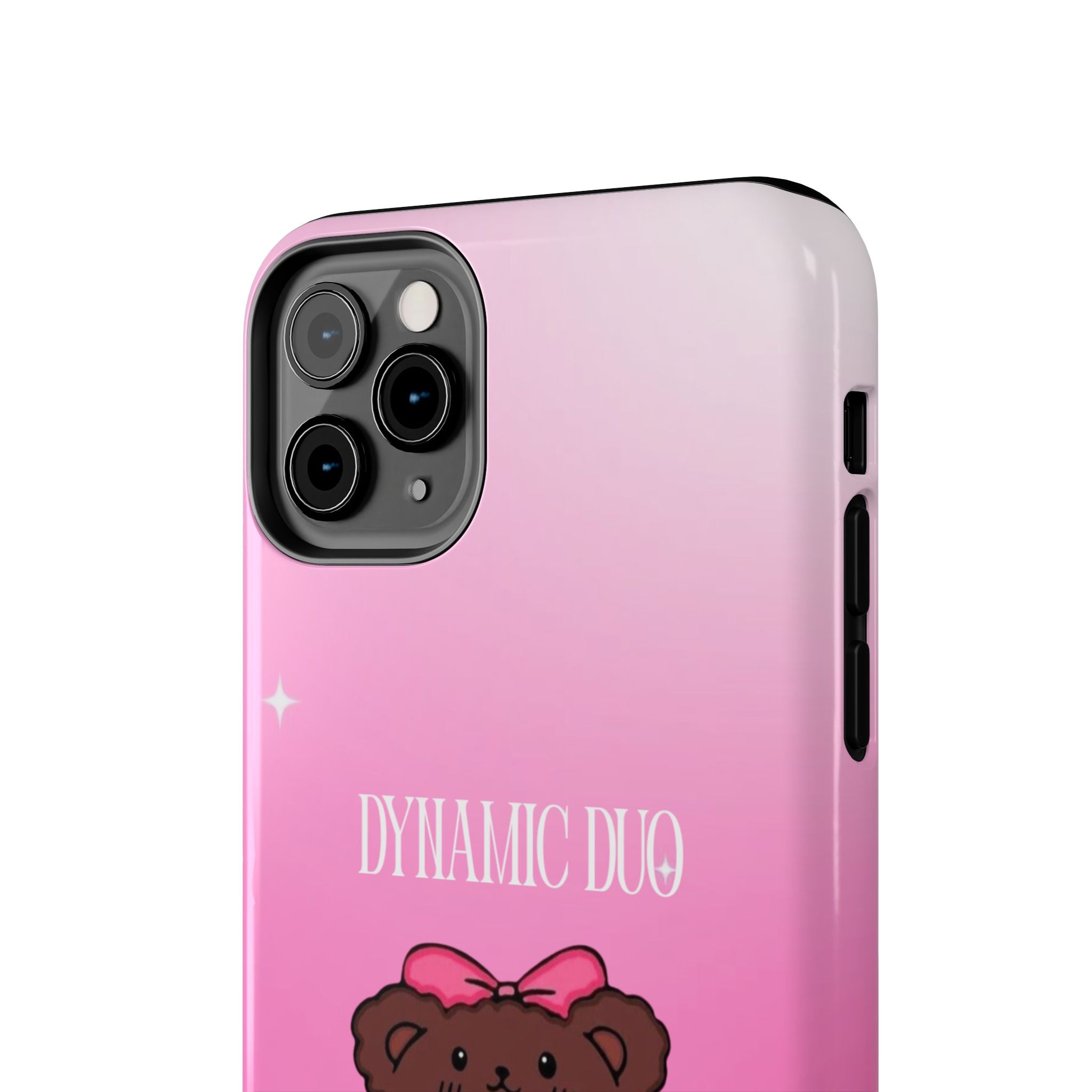 Brown 'Dynamic Duo' Part 2 Cute Bear Tough Phone Case