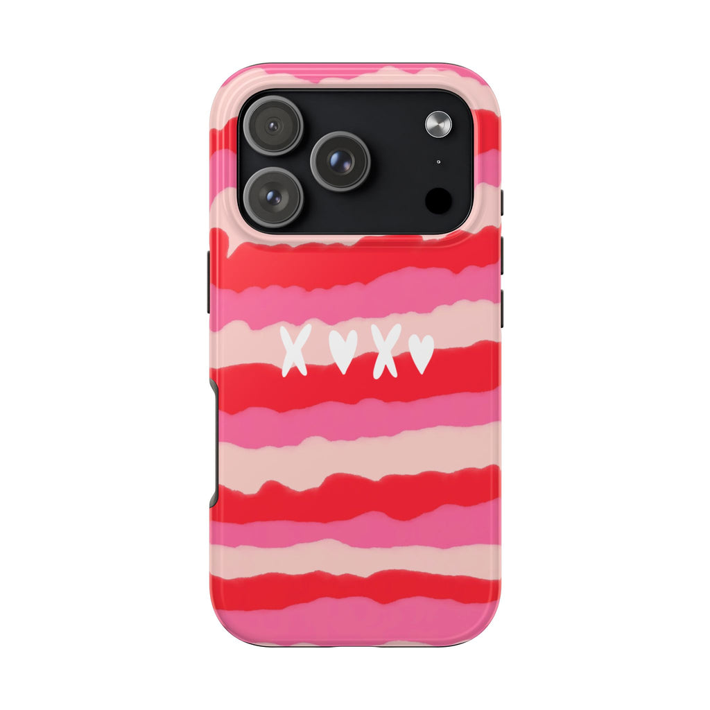 XOXO Stripe Tough Phone Case