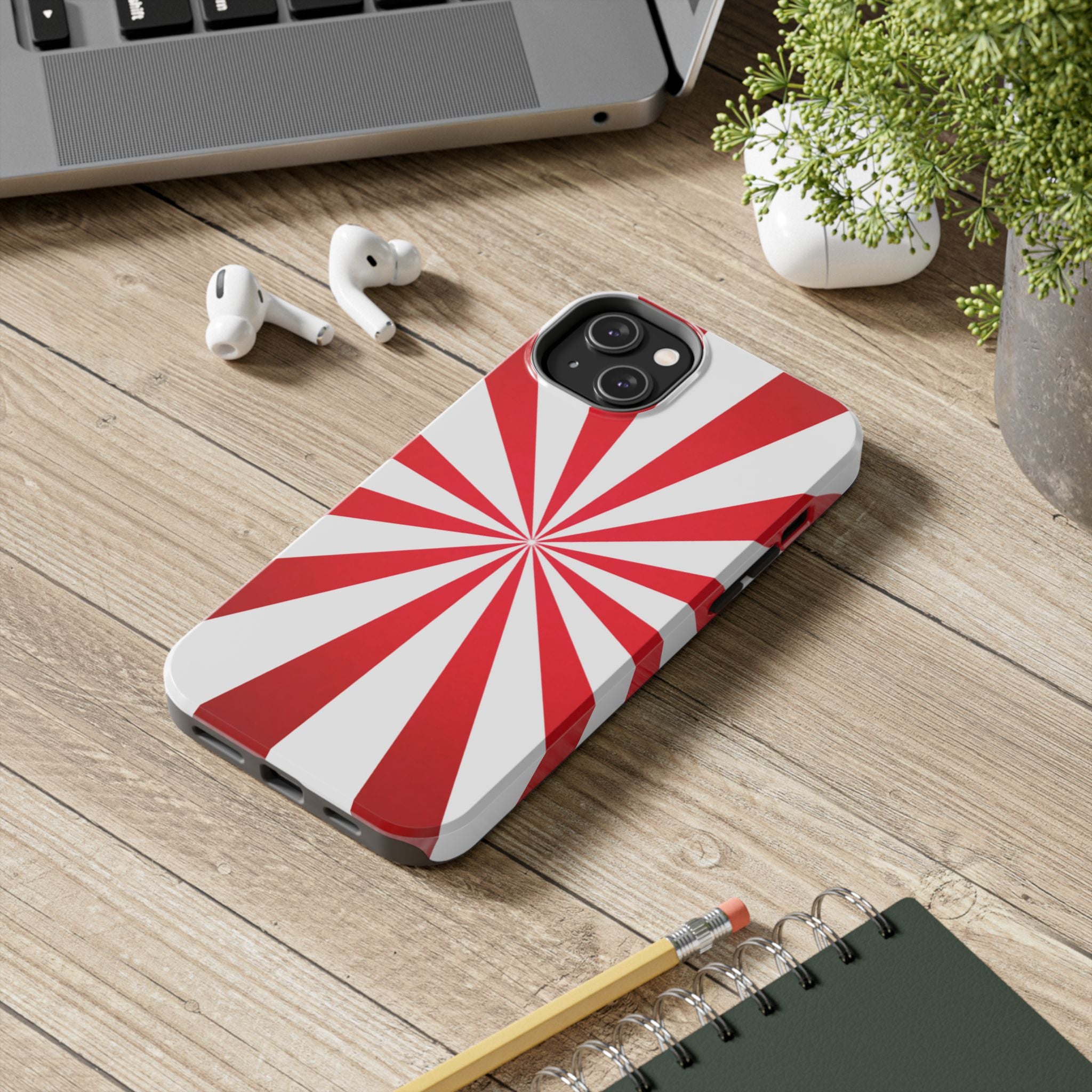Red Burst Tough Phone Case