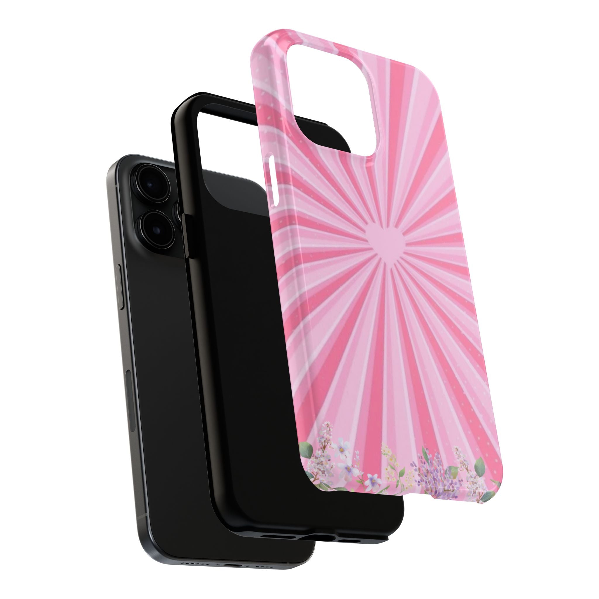 Pink Heartburst Tough Phone Case