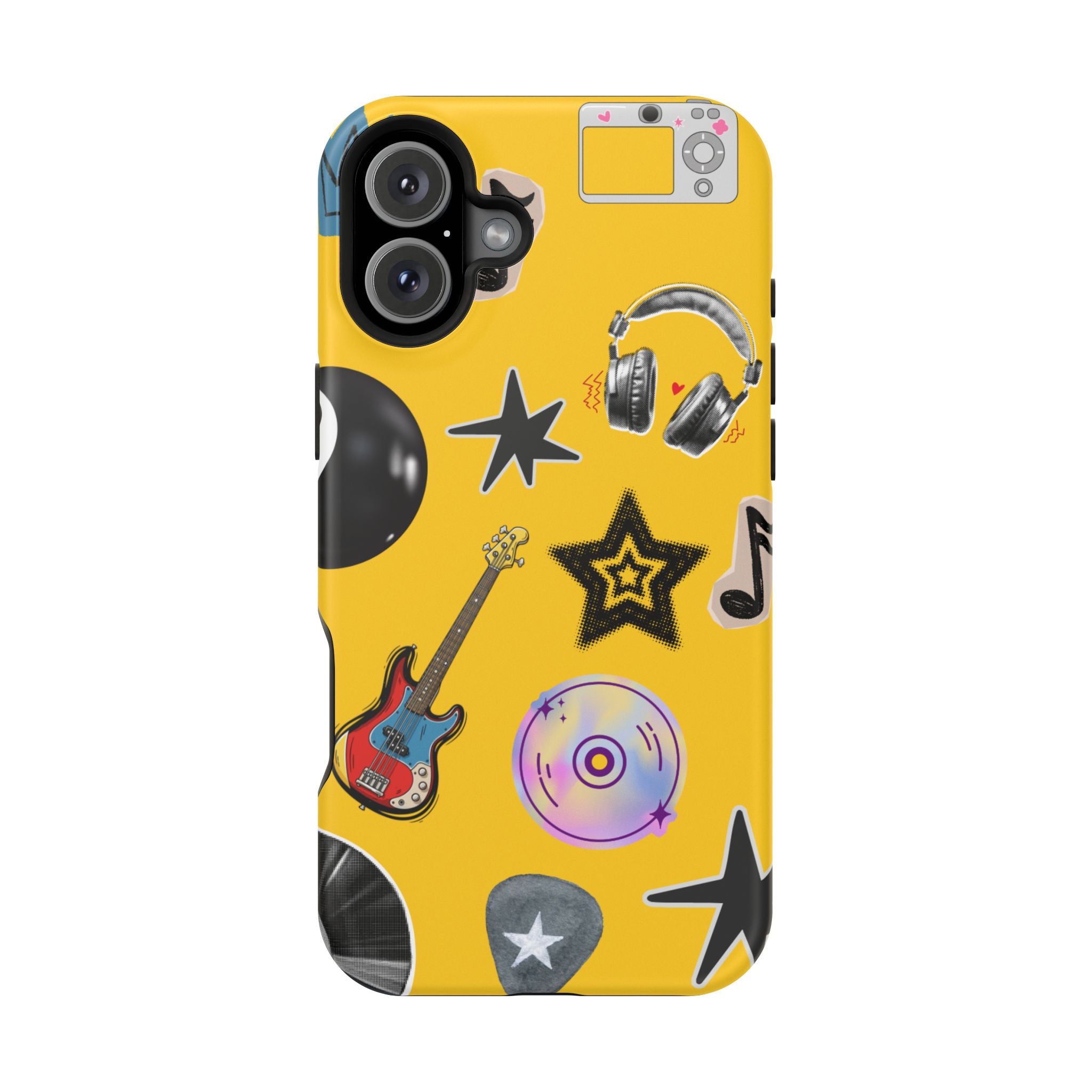 Yellow Music Icons MagSafe Phone Case