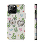 Floral Hearts Tough Phone Case